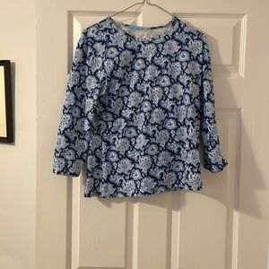 🦋J. McLaughin Patterned Top Size Large